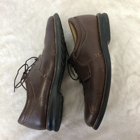 Nunn Bush Men's Leather Lace Up Brown Oxford Loafers Size 9 - Picture 12 of 16